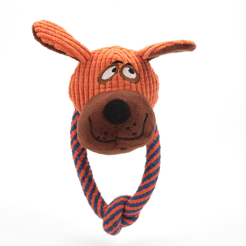 Dog Cotton Rope Toy Sound Grinding Teeth Cleaning